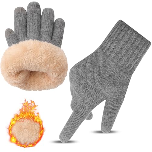 Kiiwah Thermo Handschuhe Touchscreen Winterhandschuhe Warme Sporthandschuhe für Herren und Damen, Fleecefutter für Outdoor, Laufen, Wandern, Skifahren von Kiiwah