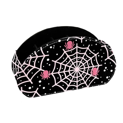 KikandKo Stiftehalter für Schreibtisch, Leder-Stiftehalter, Stiftebehälter, Schreibwaren, Aufbewahrung, Make-up-Pinsel, Schreibtisch-Organizer für Büro, Schule, Zuhause, Schlafzimmer, Halloween von KikandKo