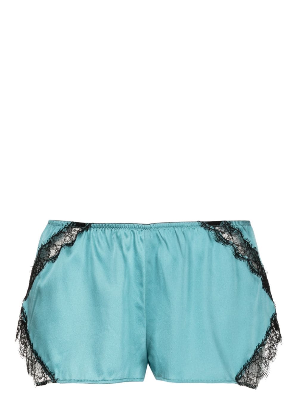 Kiki de Montparnasse Shorts mit Spitzeneinsatz - Blau von Kiki de Montparnasse