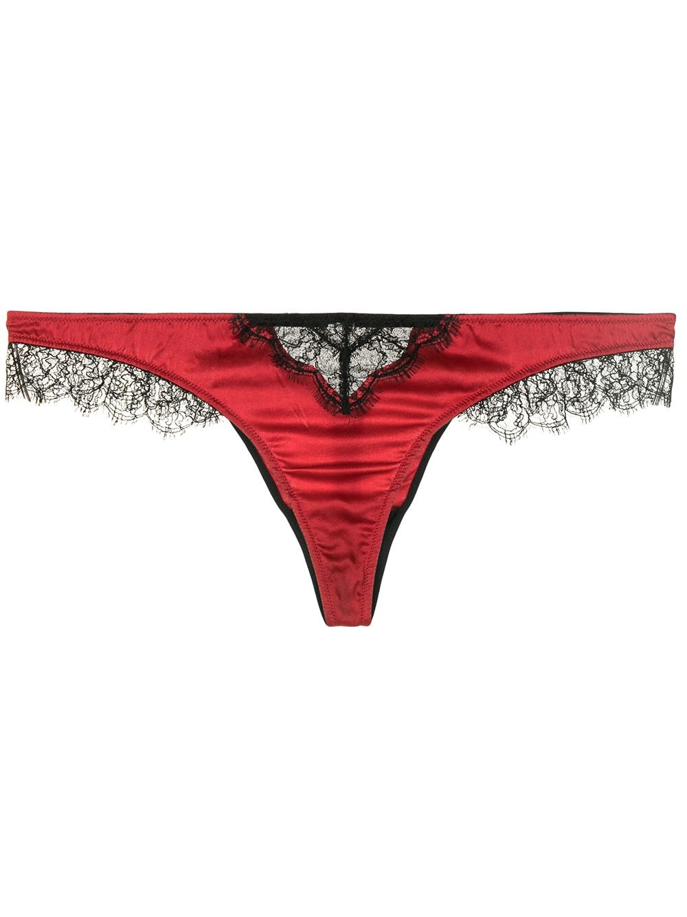 Kiki de Montparnasse Tanga mit Spitze - Rot von Kiki de Montparnasse