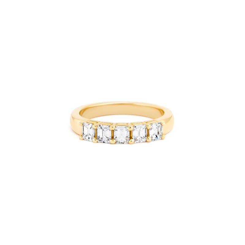 Smaragdschliff Diamant Ehering/Eternity Band Smaragd Ring 14K Gold Verlobungsring von KikiJanine