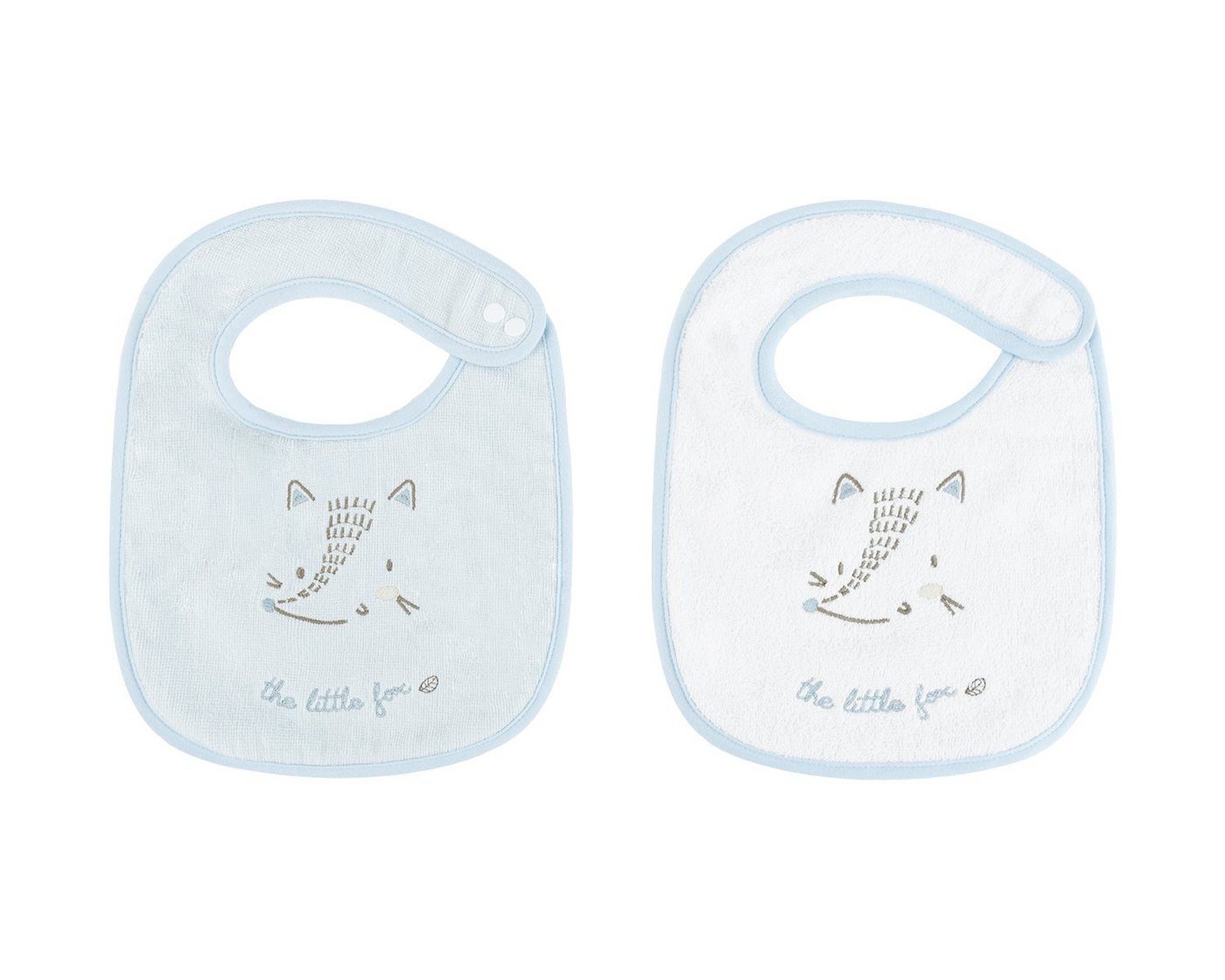 Kikkaboo Lätzchen Babylatz Frottee 2-teilig, (1-St), 2-teiliges Set, Lätzchen, Druckknopf, 100% Baumwolle von Kikkaboo