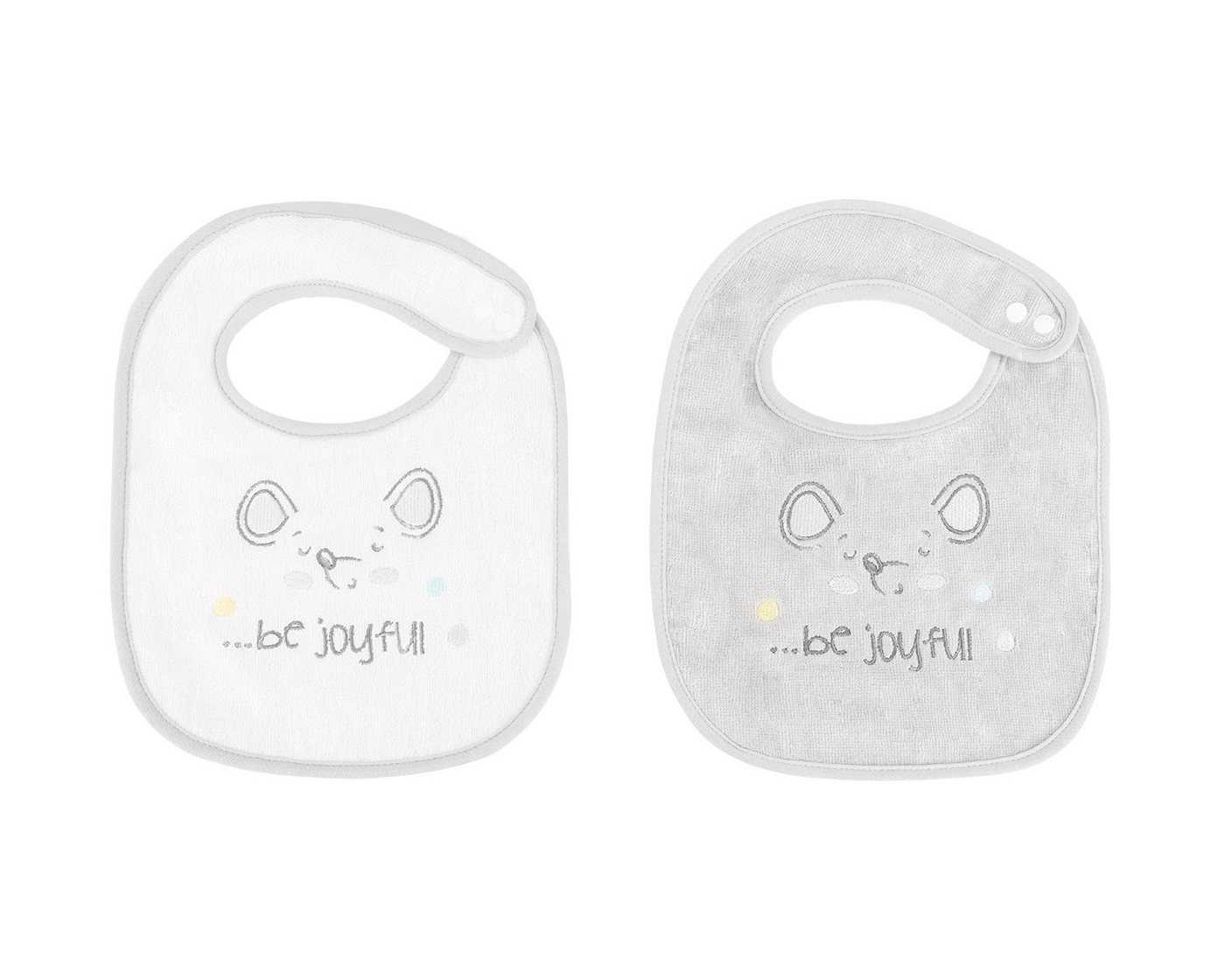 Kikkaboo Lätzchen Babylatz Frottee 2-teilig, (1-St), 2-teiliges Set, Lätzchen, Druckknopf, 100% Baumwolle von Kikkaboo