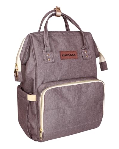 Kikkaboo Wickeltasche Siena Wickelauflage mit verstellbarer Grifflänge, Farbe: braun von Kikka Boo