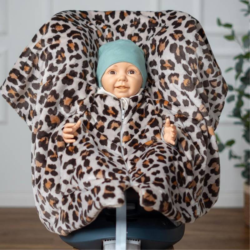 Kindersitzponcho Aus Fleece - Sicher & Warm Für Babys Und Kinder | 6 Monate Bis 12 Jahre Perfekt Autofahrten von KikkifaxShop