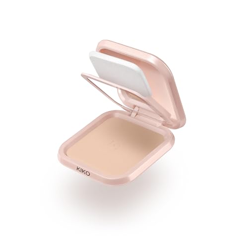 KIKO Milano Skin Lover Refining Face Powder Foundation 02, Feuchtigkeitsspendende, Vereinheitlichende Kompaktpuder-Foundation von Kiko Milano