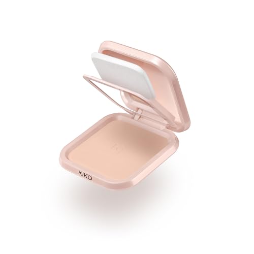 KIKO Milano Skin Lover Refining Face Powder Foundation 03, Feuchtigkeitsspendende, Vereinheitlichende Kompaktpuder-Foundation von Kiko Milano
