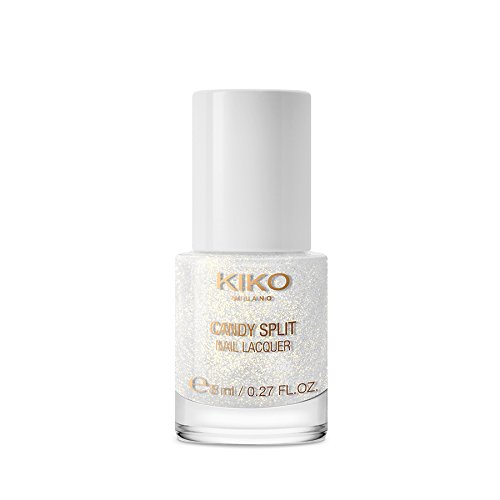 Kiko Make Up Milano Candy Split Nail lacquer Glitzer Top Coat Nagellack Nr. 001 Golden Icing Sugar Inhalt: 8ml Nail Polish Nagellack. von KIKO
