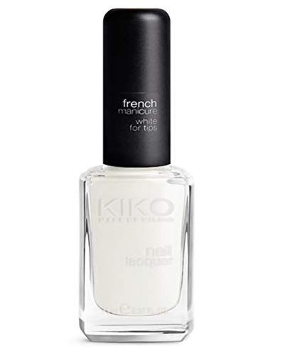 Kiko Make Up Milano French Manicure Nail lacquer for Tips Nagellack Nr. 203 French White vor Tips Inhalt: 11ml Nail Polish Nagellack.mit dünnem Pinsel für die Nagelspitzen von KIKO