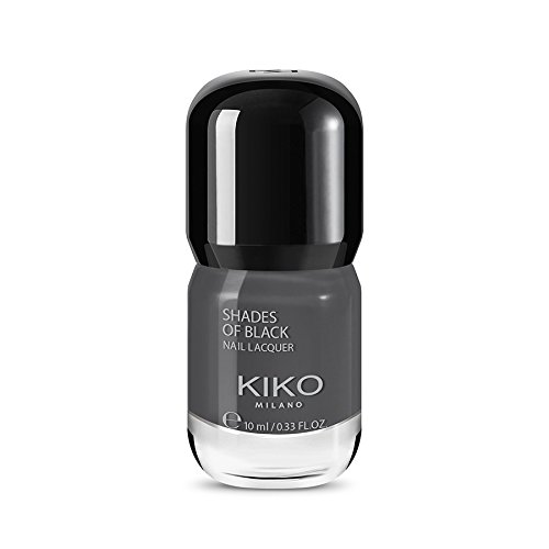Kiko Make Up Milano Shades of Black Nail lacquer Nagellack Nr. 006 Graphite Inhalt: 10ml Nail Polish Nagellack. von KIKO