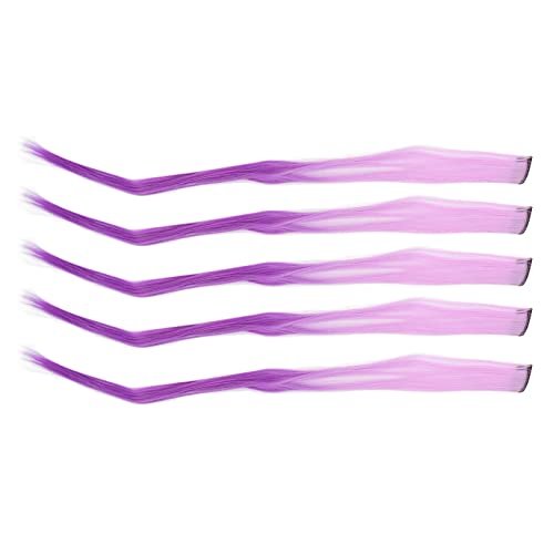 10 Stück Bunte Haarverlängerung Glitzer Haarverlängerungen Regenbogen Party Highlights Cosplay Haarteile Glitzer Haarteile Lametta Bling Haarteile für Frauen Mädchen Party von Kikumi