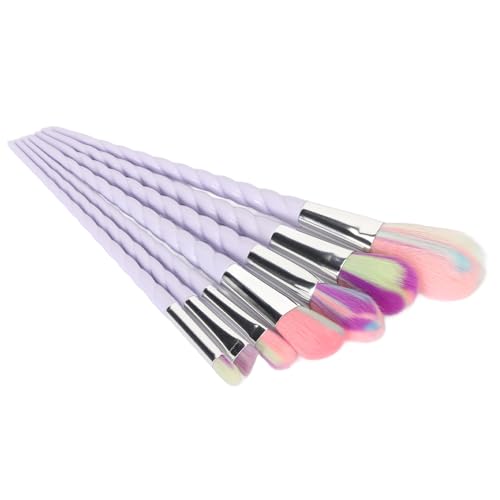 7-teiliges Make-up-Pinsel-Set mit Bunten Borsten, Ergonomischer Griff für Lidschatten 7-teiliges Make-up-Pinsel-Set mit Bunten Borsten, Ergonomischer Griff für Lidschatten von Kikumi