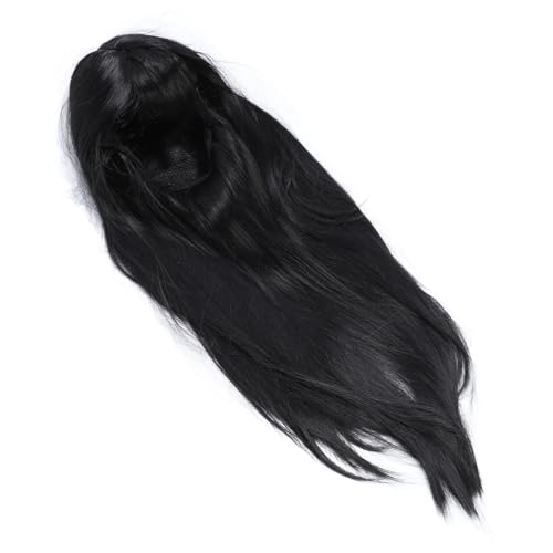 Faserperücke Resistent Gegen Seidige von Hohem Synthetischen Haaren und Glattes Haar mit für Frauen (Schwarz) von Kikumi