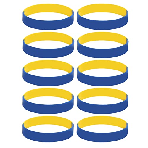 Kikumi 10pcs Ukrainische Gummi -Armbänder Ukraine Armband für Sportfan -Unterstützer Männer Frauen Kikumi 10pcs Ukrainische Gummi -Armbänder Ukraine Armband für Sportfan -Unterstützer Männer Frauen von Kikumi
