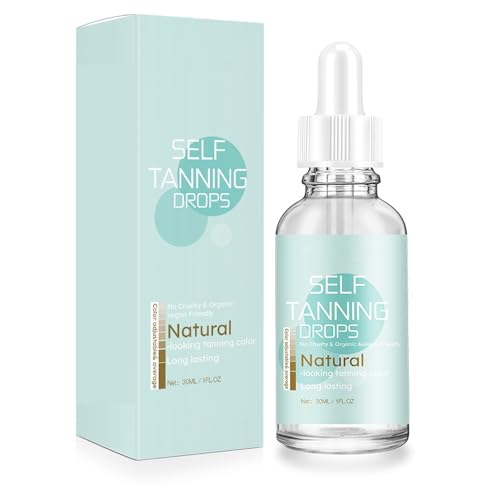 Selbstbräunende Tropfen Leicht zu Absorbieren Mild Allmählicher Körper Dunkle Haut Tanner Tropfen für Männer Männer 30ml von Kikumi