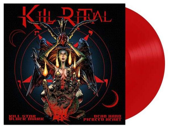 Kill star black mark dead hand pierced heart von Kill Ritual - LP (Coloured, Limited Edition, Standard) von Kill Ritual