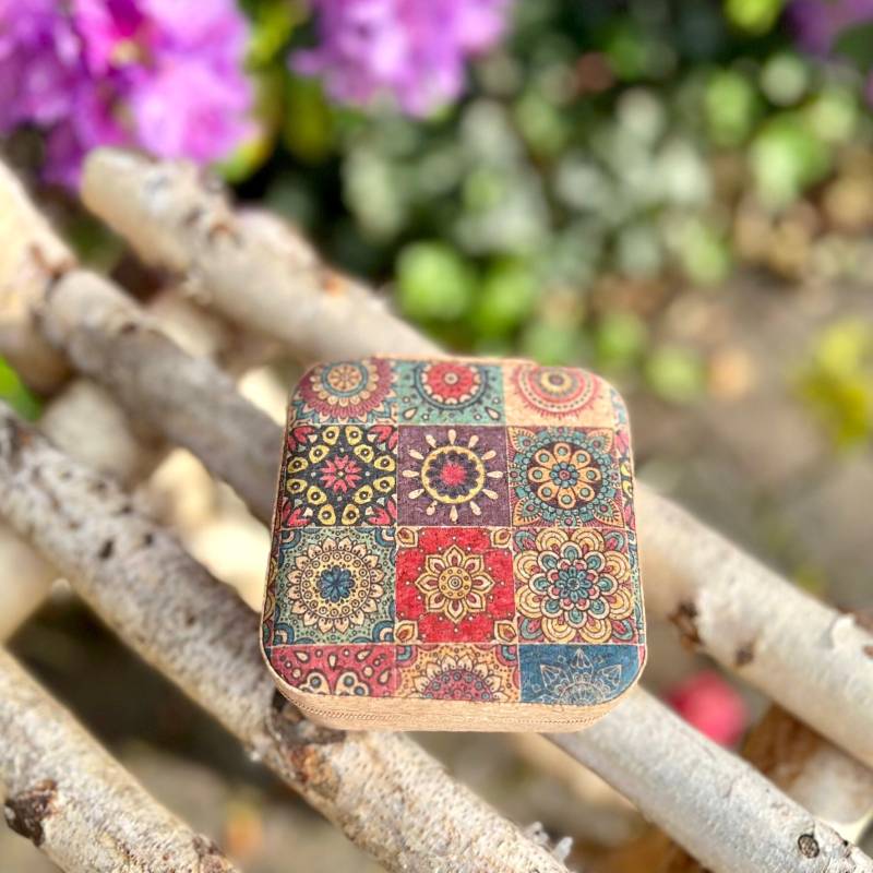 Schmuckschatulle | Schmuckkästchen Reise Schmucketui Kork Vegan Geschenk Für Freundin Zum Muttertag von KillefitzDesign