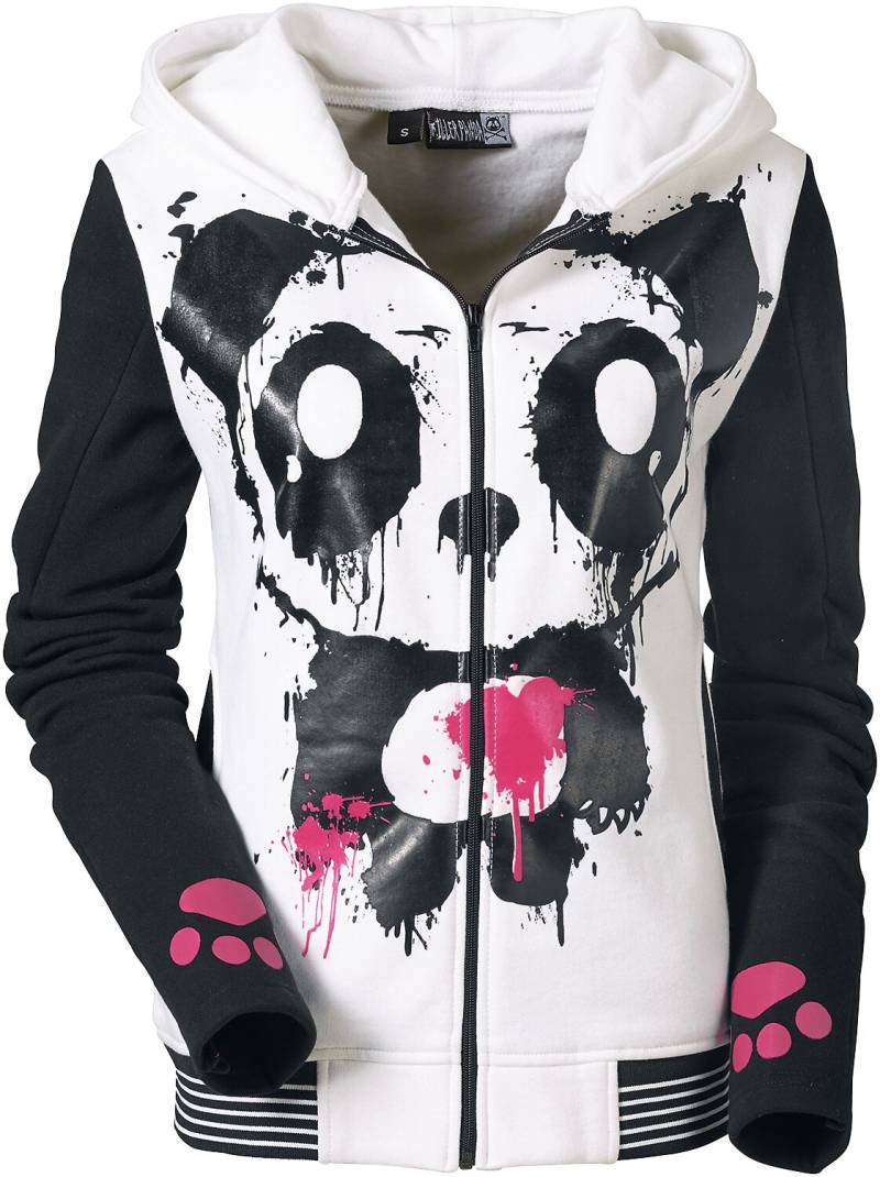 Killer Panda Mase Hood Kapuzenjacke weiß schwarz in XL von Killer Panda