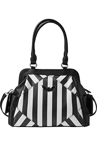 FIAHNG ever Trust the Living Bat Striped Gothic Punk Handbag Purse KSRA001298 von Killstar