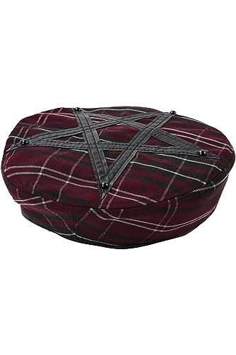 Killstar Barett - Dark Fate Beret Blood Tartan von Killstar