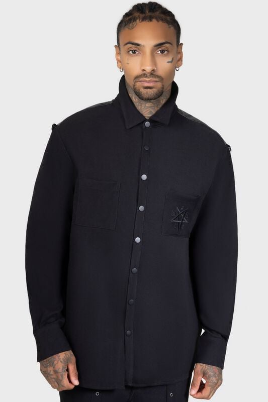 Killstar Burning Light Shirt Langarmhemd schwarz in L von Killstar