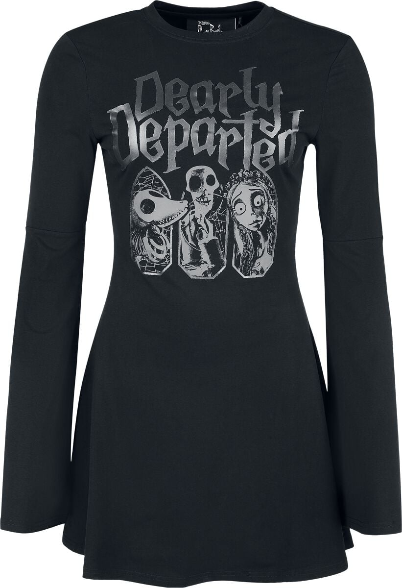 Killstar Corpse Bride II - Dearly Departed Skater Dress Kurzes Kleid schwarz in XXL von Killstar