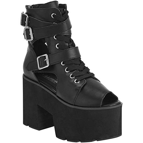 Killstar Cut Out Plateaustiefel - Charmed 36 von Killstar