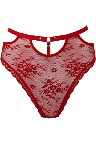 Killstar Damen Slip - Sheer Evil Scarlet (S) von Killstar