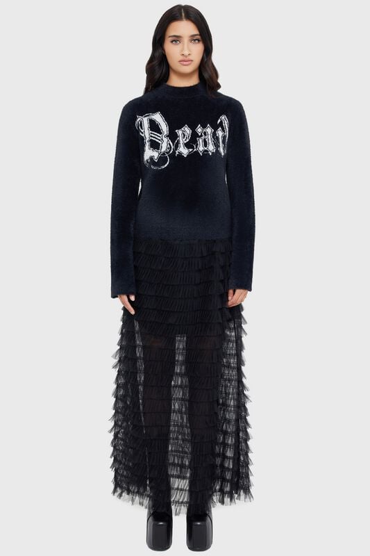 Killstar Dead Debbie Jumper Strickpullover schwarz in M von Killstar