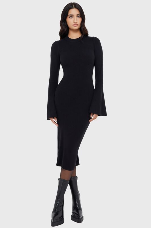 Killstar Death Maiden Dress Langes Kleid schwarz in M von Killstar