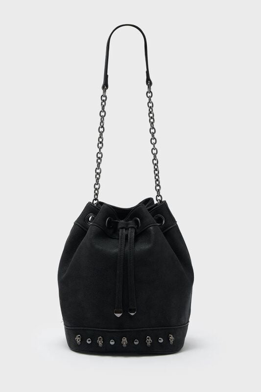 Killstar Death Wish Bucket Bag Umhängetasche schwarz von Killstar