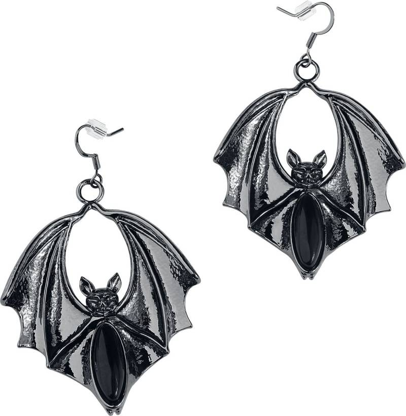 Killstar Eye Bat Skull Barrette Ohrhänger schwarz von Killstar