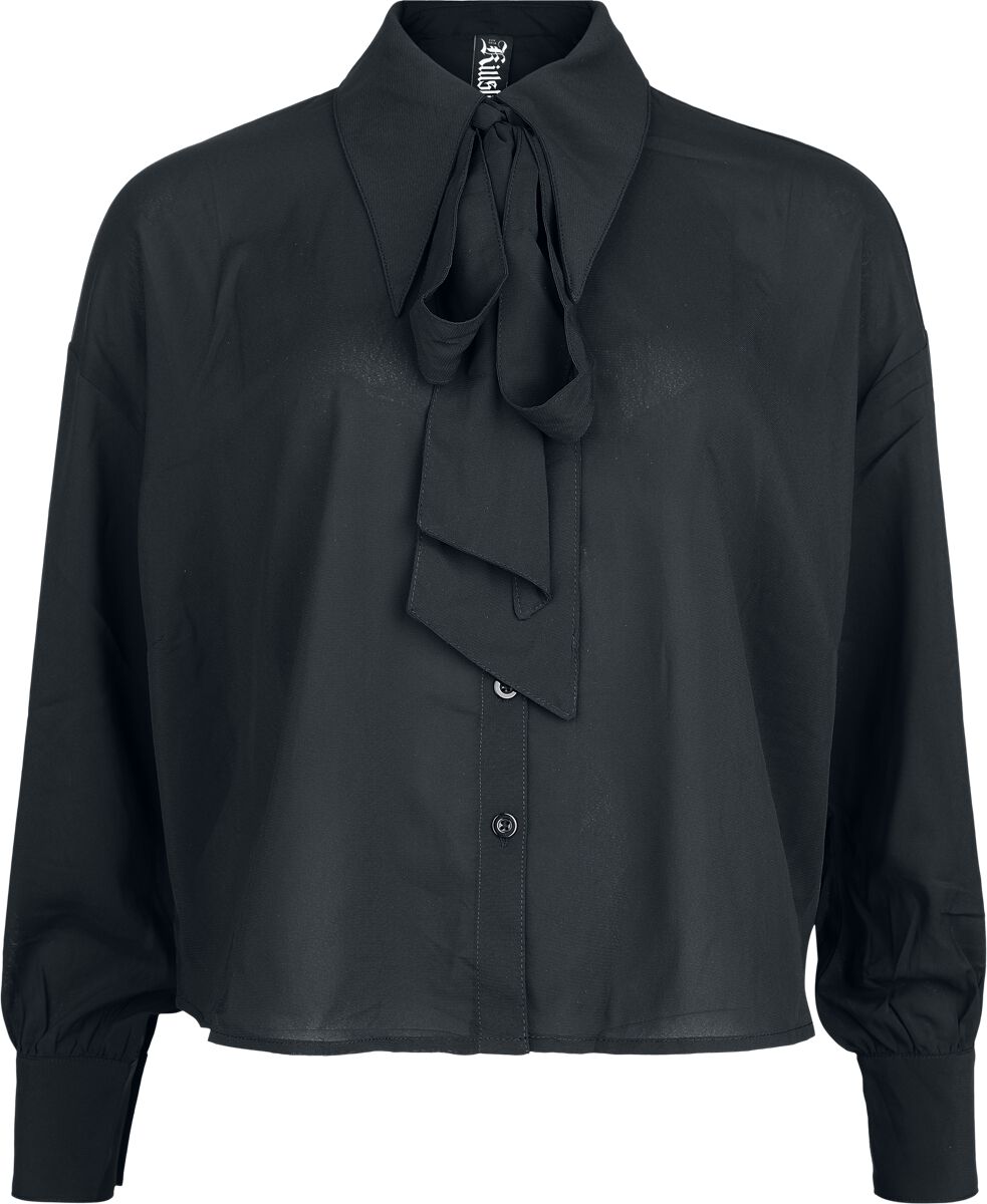 Killstar - Gothic Bluse - Nocturne Nights - Ivory'S Chorus Shirt - XS bis XXL - für Damen - Größe XL - schwarz von Killstar
