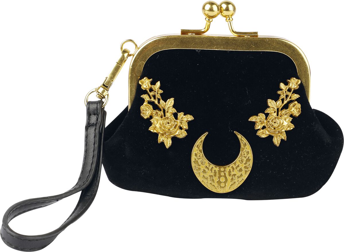 Killstar - Gothic Geldbörse - Celestial Coin Purse - schwarz/goldfarben von Killstar