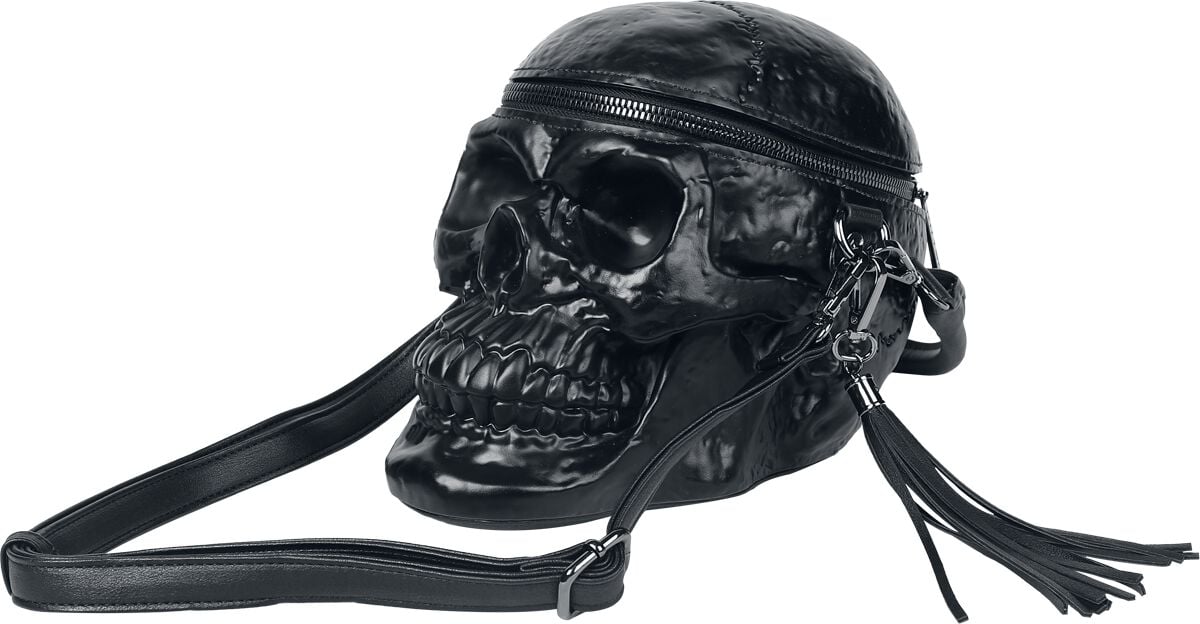 Killstar - Gothic Handtasche - Grave Digger Skull - für Damen - schwarz von Killstar