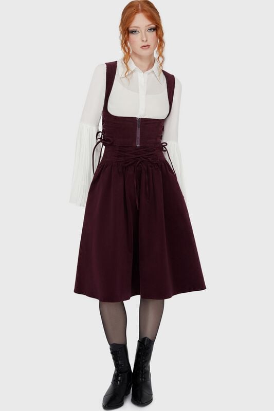Killstar - Gothic Korsett - Violet's Ballard Underbust Corset - XS bis XXL - für Damen - Größe XXL - lila von Killstar