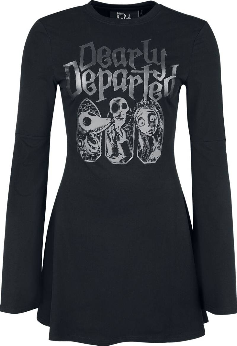 Killstar - Gothic Kurzes Kleid - Corpse Bride II - Dearly Departed Skater Dress - XS bis 4XL - für Damen - Größe L - schwarz von Killstar