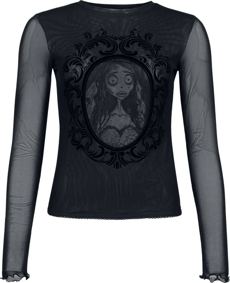 Killstar - Gothic Langarmshirt - Corpse Bride II - Corpse Bride Emily Mesh Top - XS bis 4XL - für Damen - Größe S - schwarz/grau Killstar - Gothic Langarmshirt - Corpse Bride II - Corpse Bride Emily Mesh Top - XS bis 4XL - für Damen - Größe S - schwarz/grau von Killstar