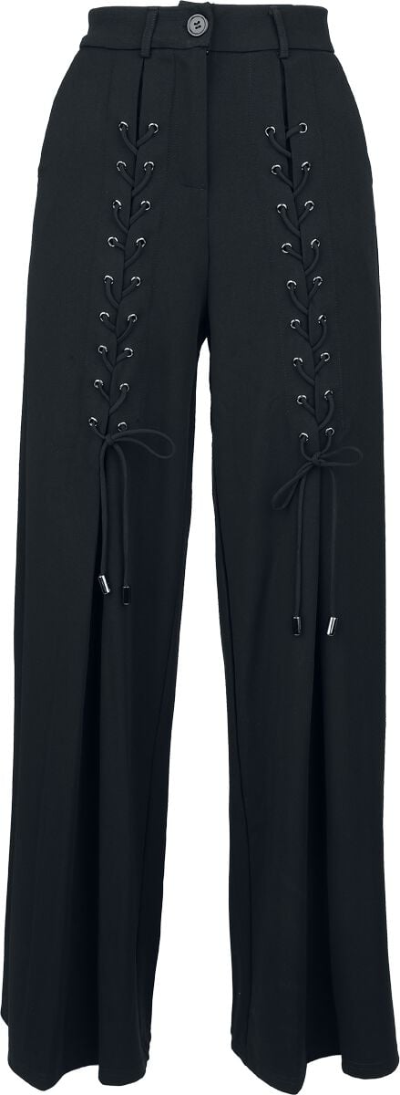 Killstar - Gothic Stoffhose - Nocturne Nights - Raven'S Lament Trousers - XS bis 4XL - für Damen - Größe XS - schwarz von Killstar