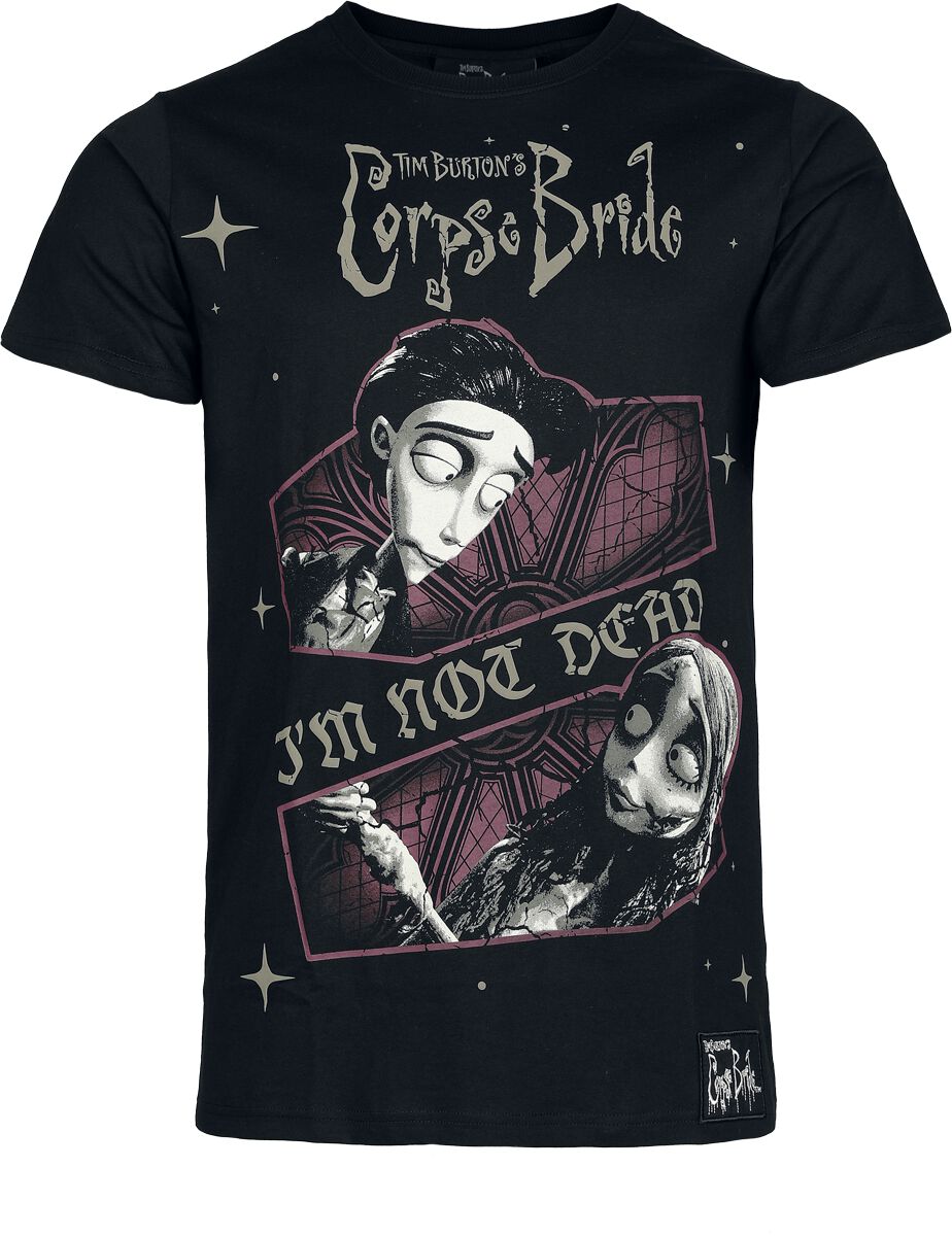 Killstar - Gothic T-Shirt - Corpse Bride II - I'm Not Dead T-Shirt - XS bis 4XL - für Männer - Größe XS - schwarz Killstar - Gothic T-Shirt - Corpse Bride II - I'm Not Dead T-Shirt - XS bis 4XL - für Männer - Größe XS - schwarz von Killstar