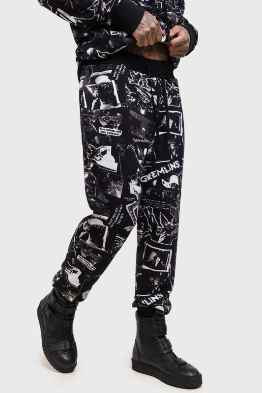 Killstar - Gothic Trainingshose - Gremlins - The Gremlins Are Coming Jogger - S bis XXL - für Männer - Größe S - schwarz von Killstar