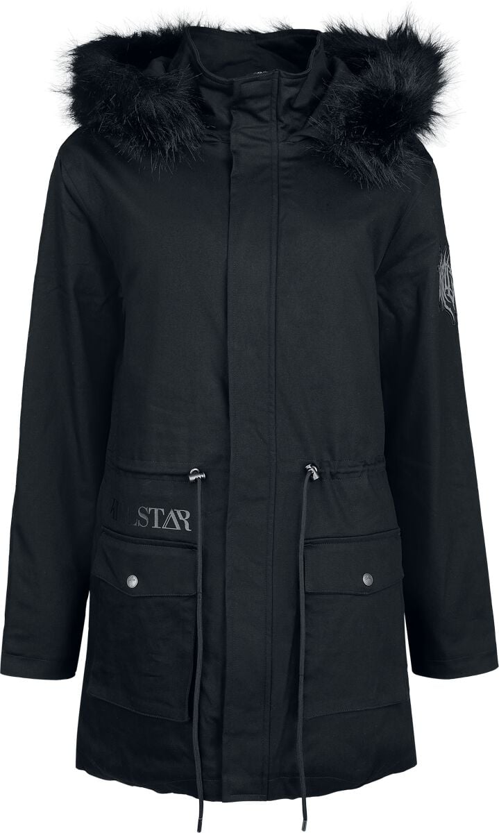 Killstar Lost Nostalgia Parker Coat Mantel schwarz in XXL von Killstar