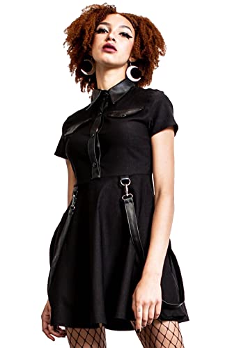 Killstar Minikleid - Menace Schwarz (XXL) von Killstar