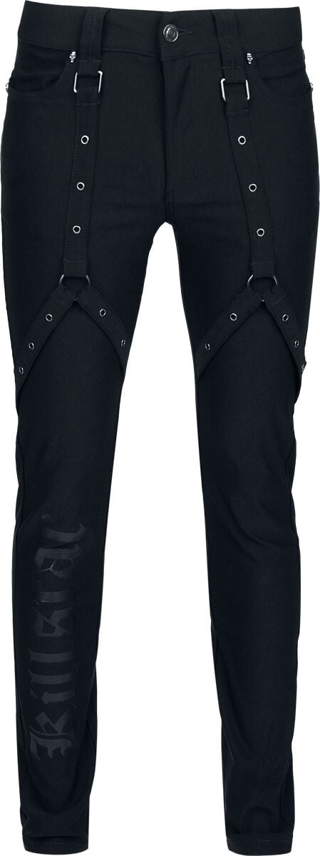 Killstar Nights Of Obsidian Trousers Stoffhose schwarz in XXL von Killstar