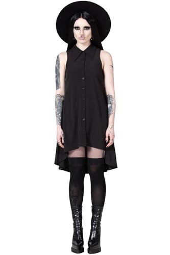 Killstar Olde Night Dress (DE/NL/SE/PL, Alphanumerisch, XL, Regular, Regular, Standard, Schwarz) von Killstar