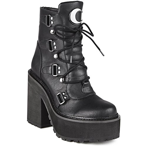 Killstar Plateaustiefel - Broom Rider Platform Boots 41 von Killstar