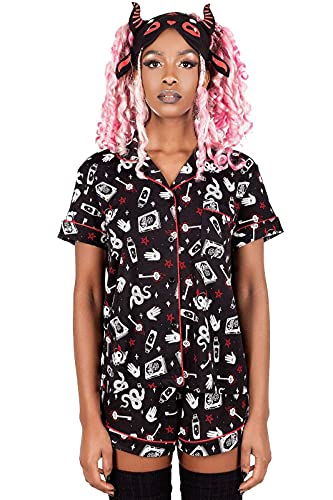 Killstar Pyjama Set - See U In Hell XL von Killstar