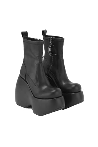 Killstar Stiefeletten - Ruins And Remains (Schwarz, EU Schuhgrößensystem, Erwachsene, Damen, Numerisch, M, 40) von Killstar