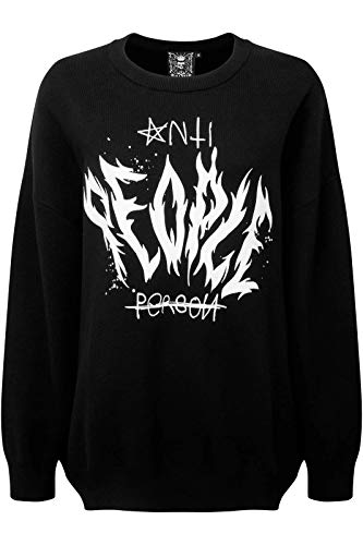 Killstar Strickpullover - Anti People XS von Killstar