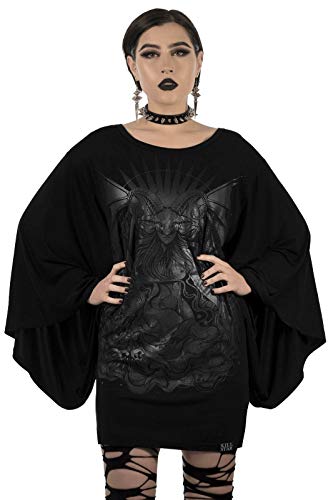 Killstar Tunika Minikleid - Satan is A Woman Kimono XS von Killstar